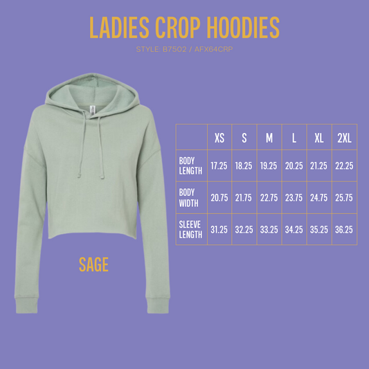 LADIES CROP HOODIE - CUSTOM ORDER
