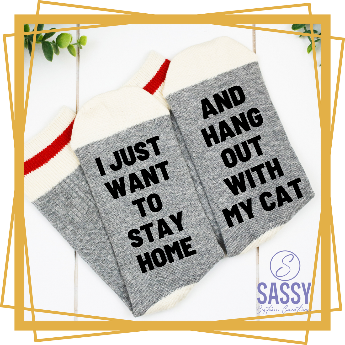 I JUST WANT TO STAY HOME AND HANG OUT WITH MY CAT