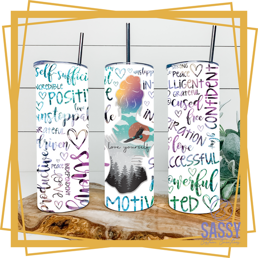 POSITIVE AFFIRMATIONS TUMBLER