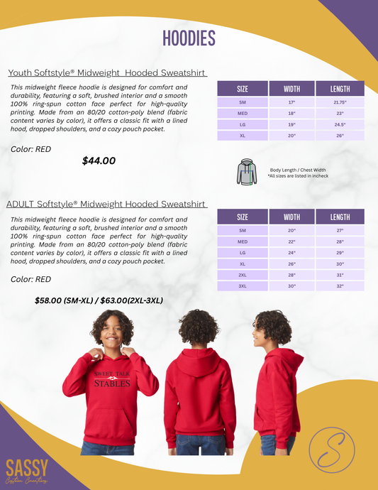 SWEET TALK STABLES HOODIES
