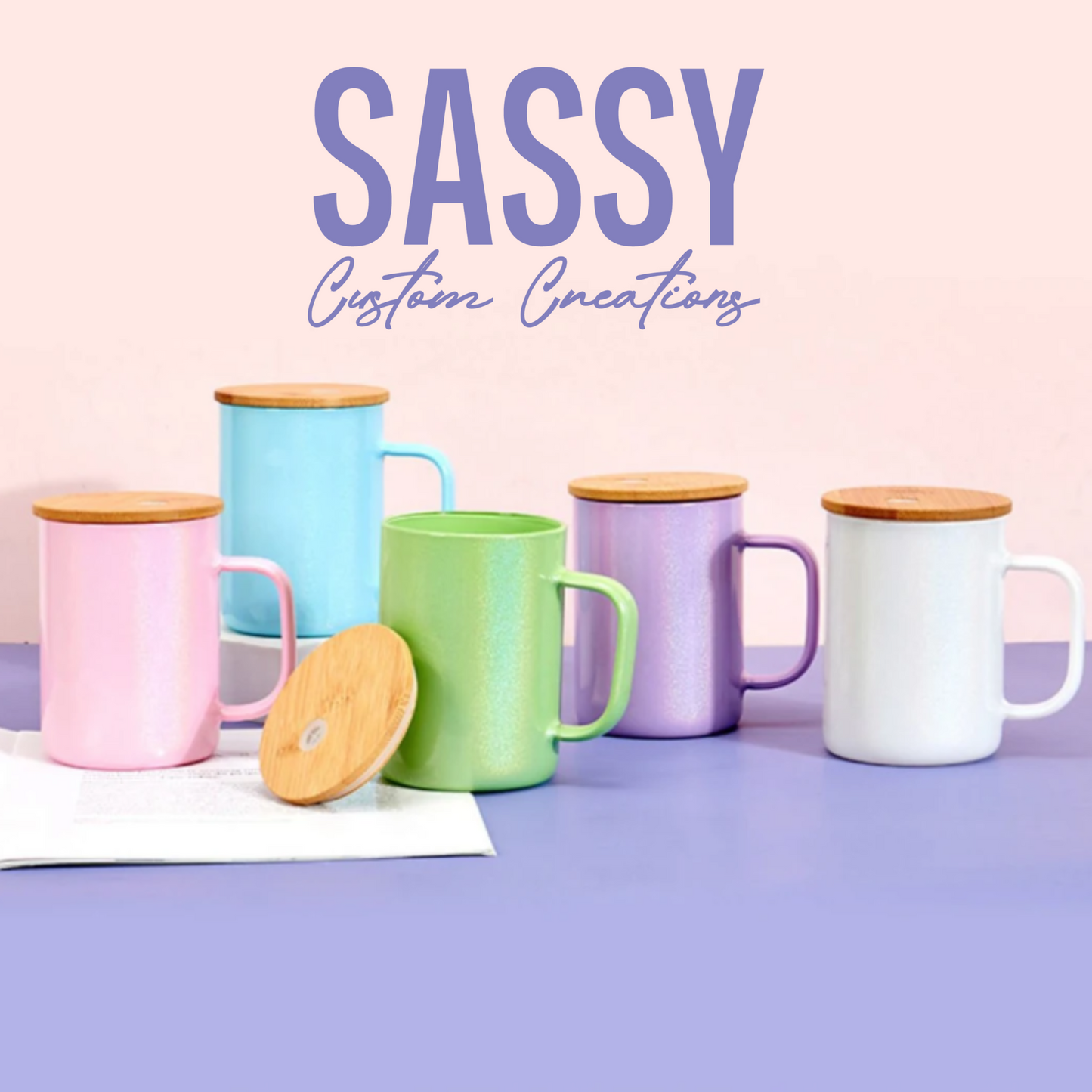 SHIMMER GLASS MUGS - CUSTOM ORDER
