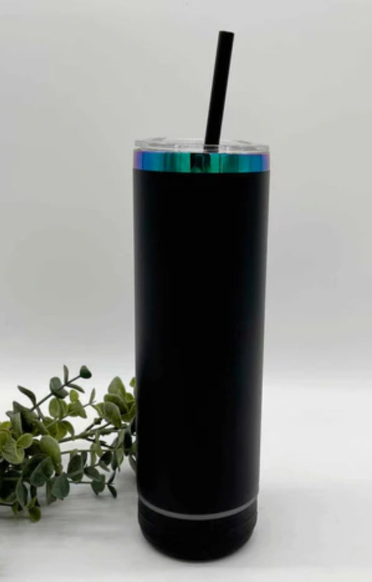 MATTE BLACK SKINNY TUMBLER