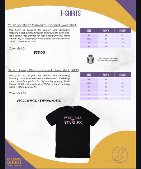 SWEET TALK STABLES TEES