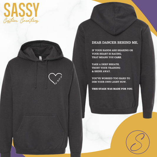 DEAR DANCER BEHIND ME...