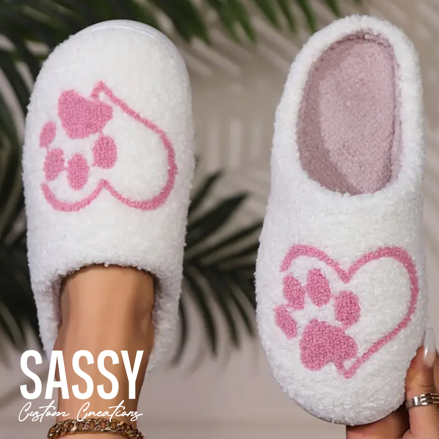 PAW PRINT SLIPPERS