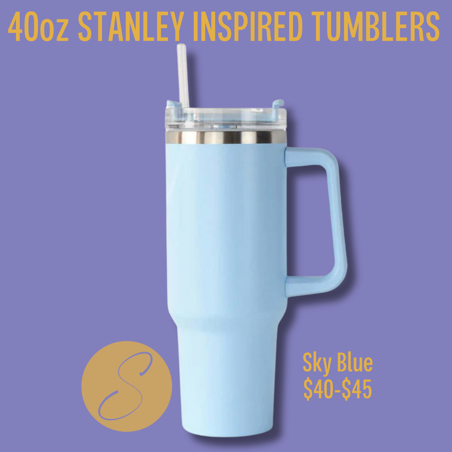 40oz Tumbler w/ Handle